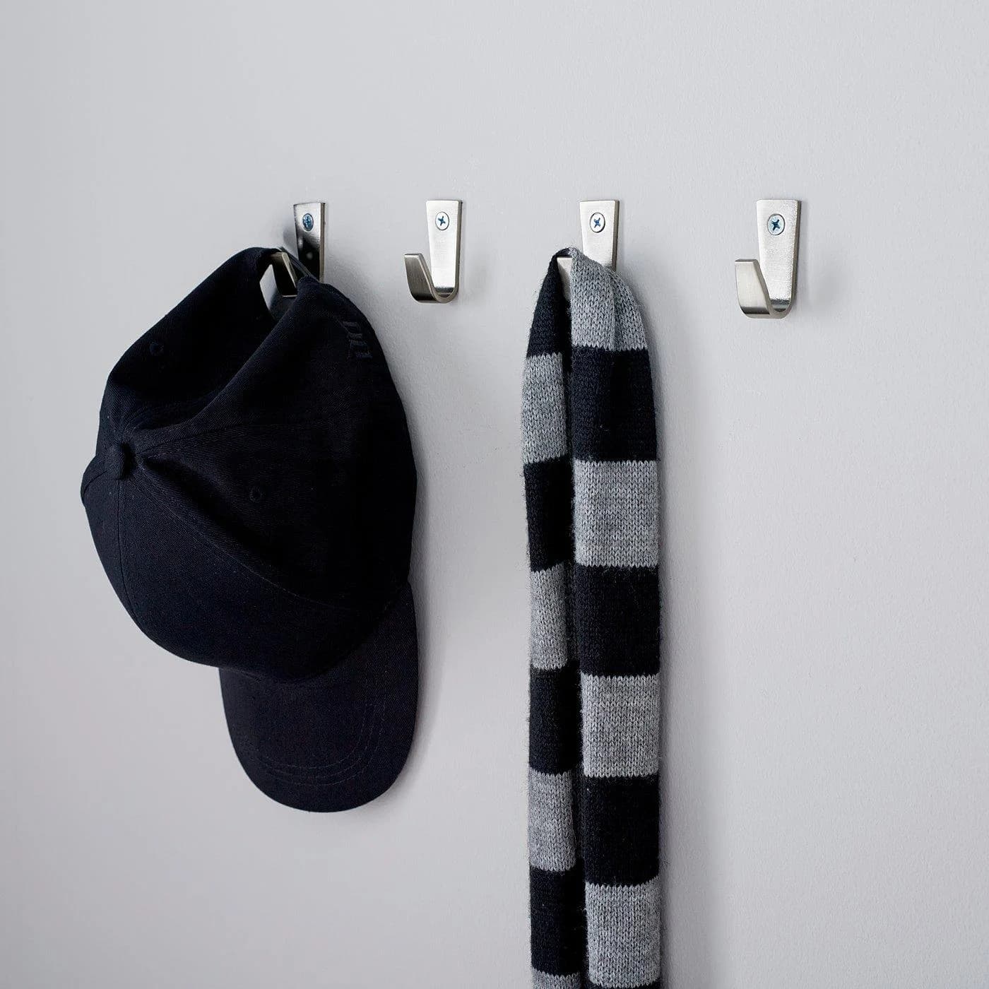 IKEA BLECKA Haken 4er Set Vernickelt