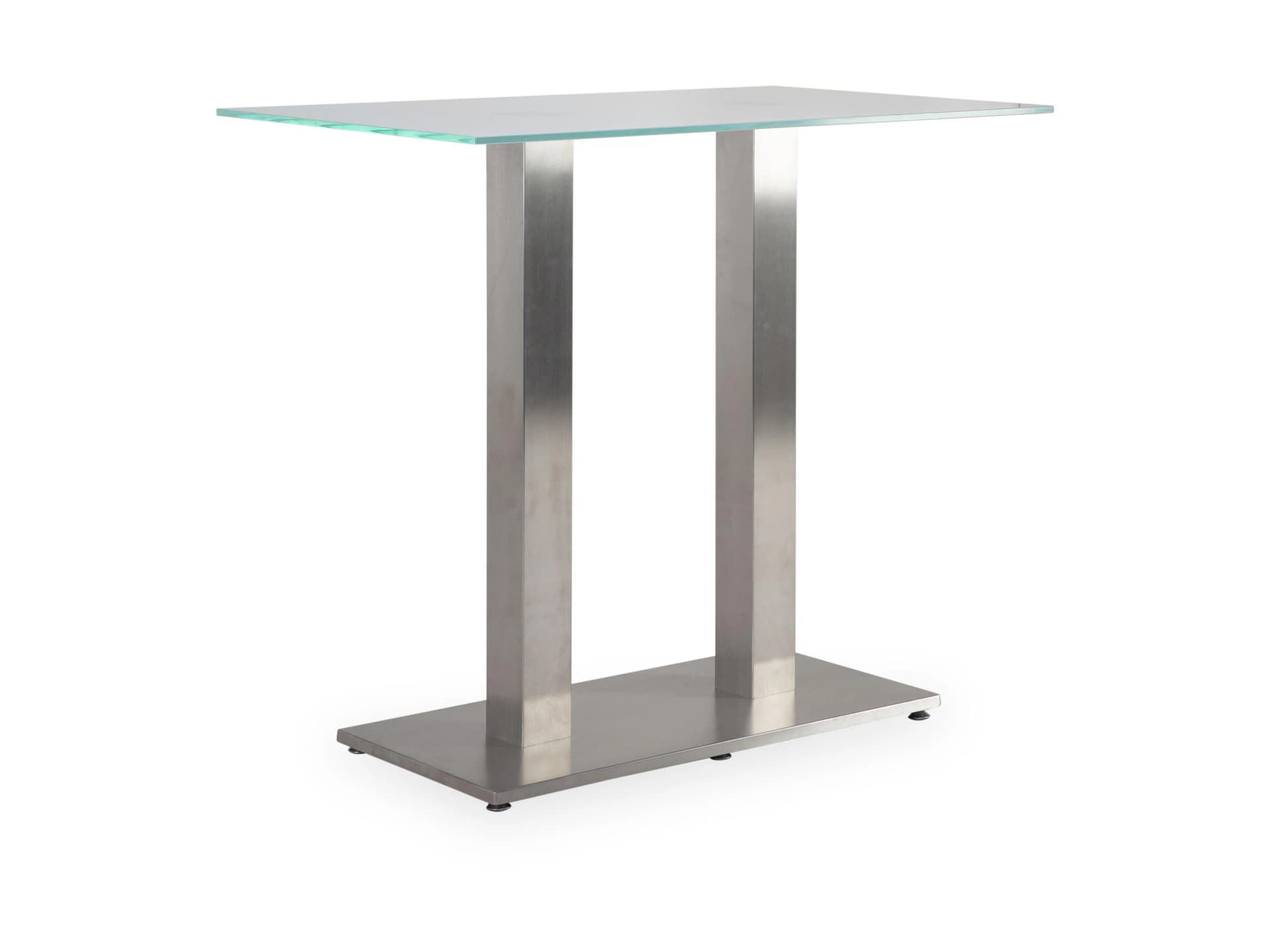 Bartisch MONDO TIRAMO Glas Edelstahl Silber