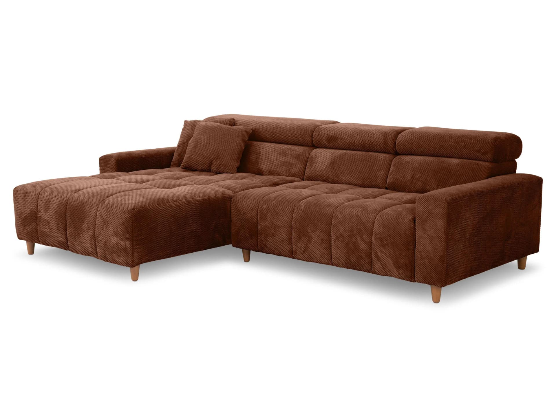 Loft Polsterecke ISODORA Stoff Onega eichefarbig