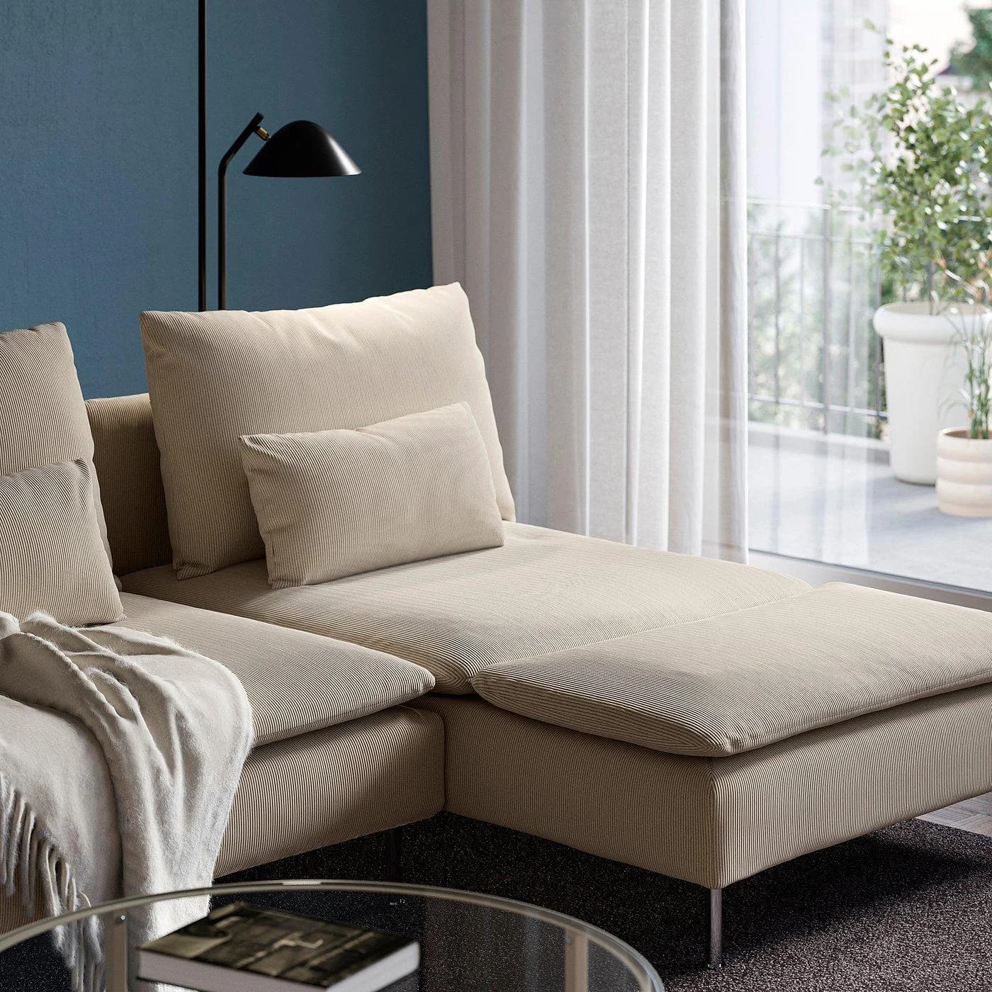 IKEA SÖDERHAMN 2er-Sofa Beige