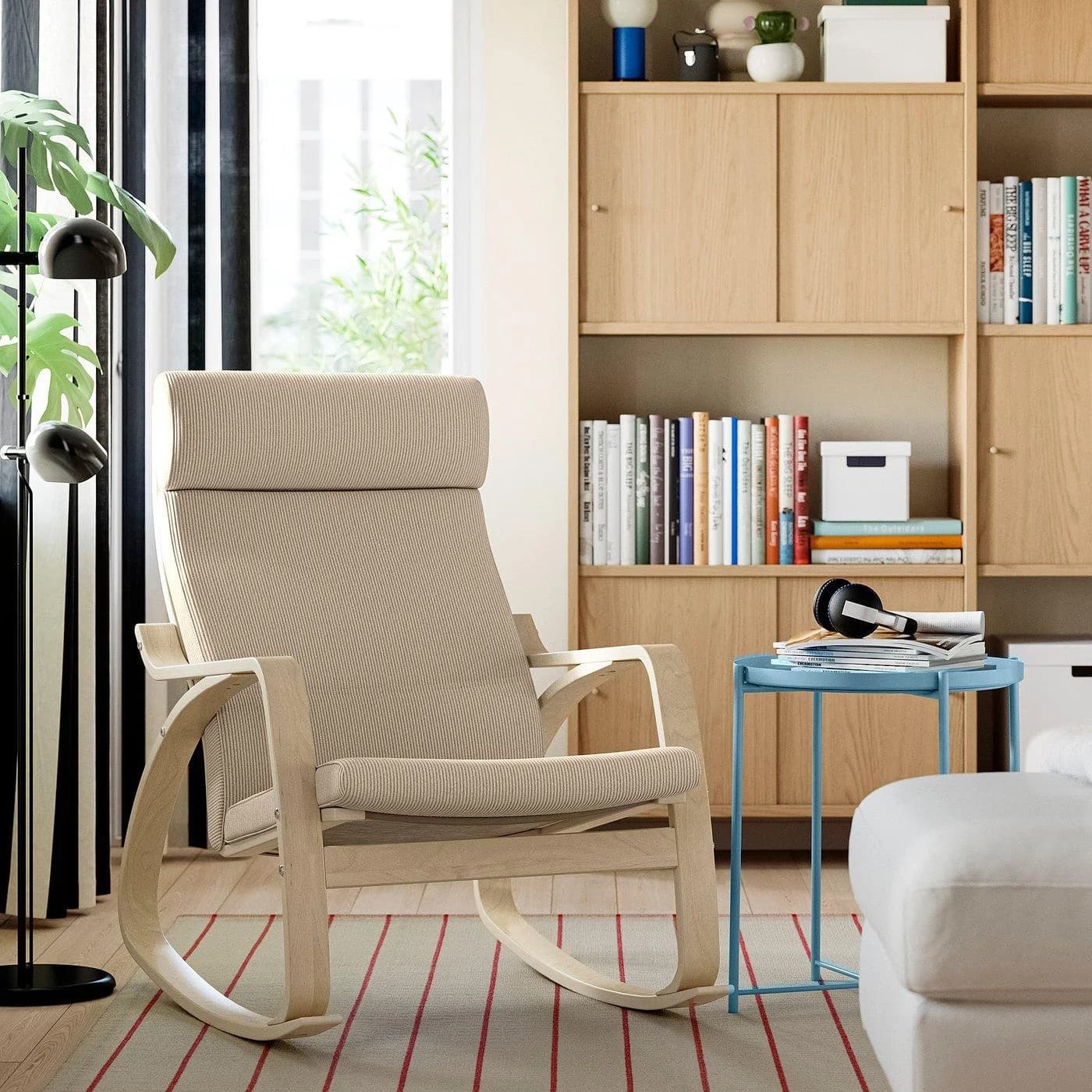 IKEA POÄNG Schaukelstuhl Birkenfurnier Beige