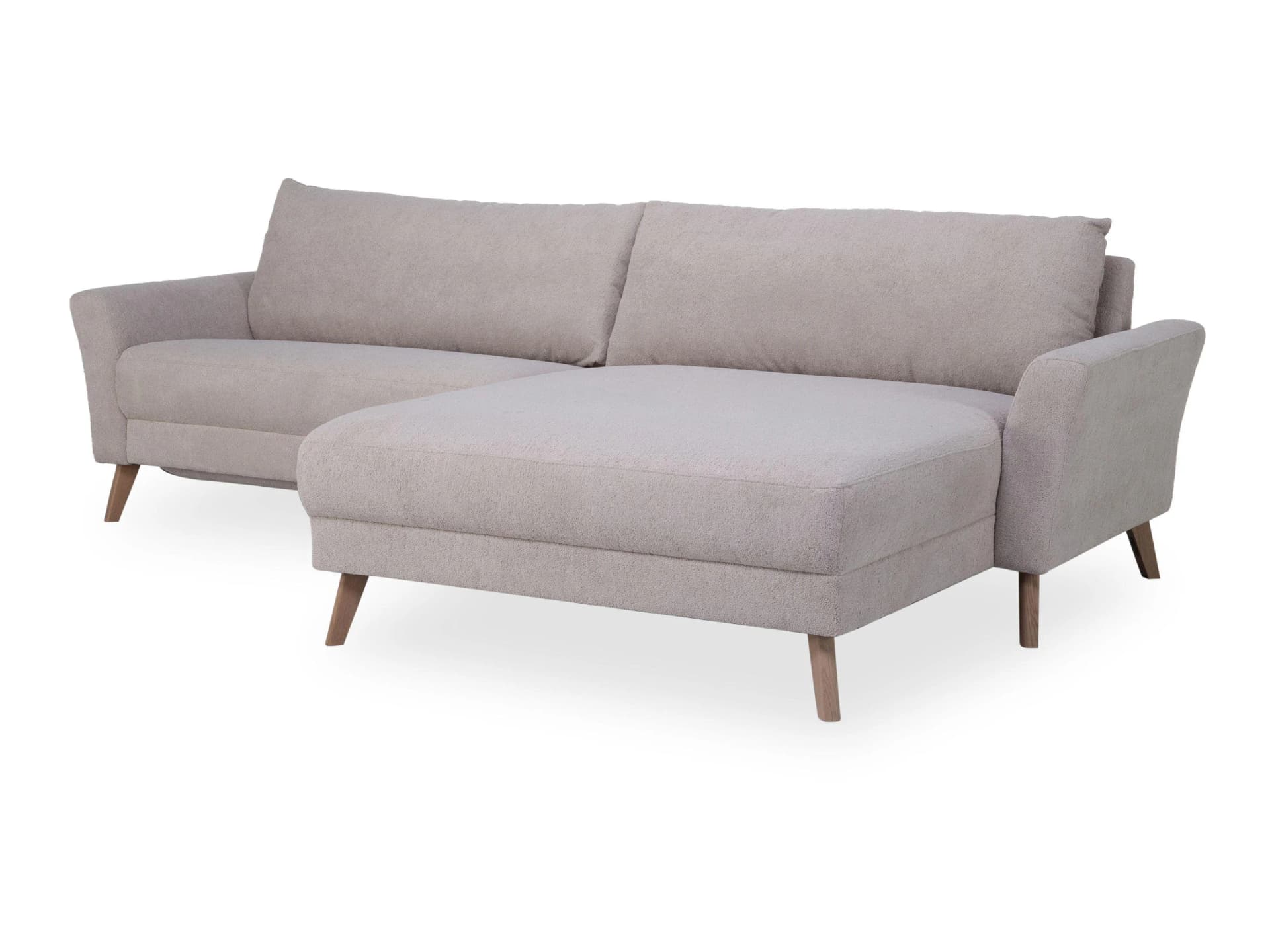 Ostermann Polsterecke KALIA mit Chaiselongue Stoff Braun