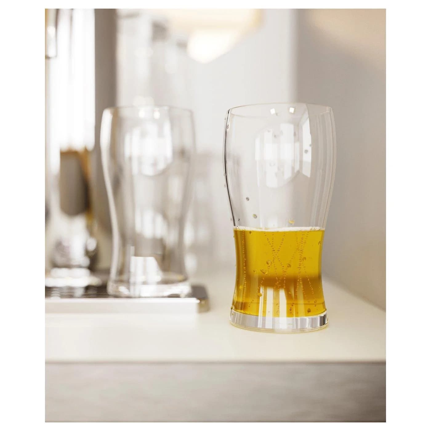 IKEA LODRÄT Bierglas Transparent Modern