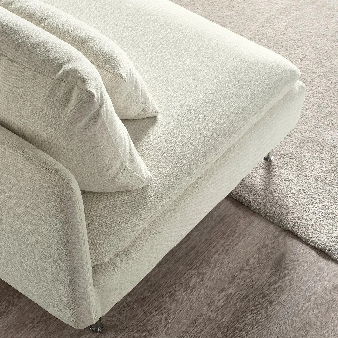 IKEA SÖDERHAMN 2er-Sofa mit Récamiere Beige