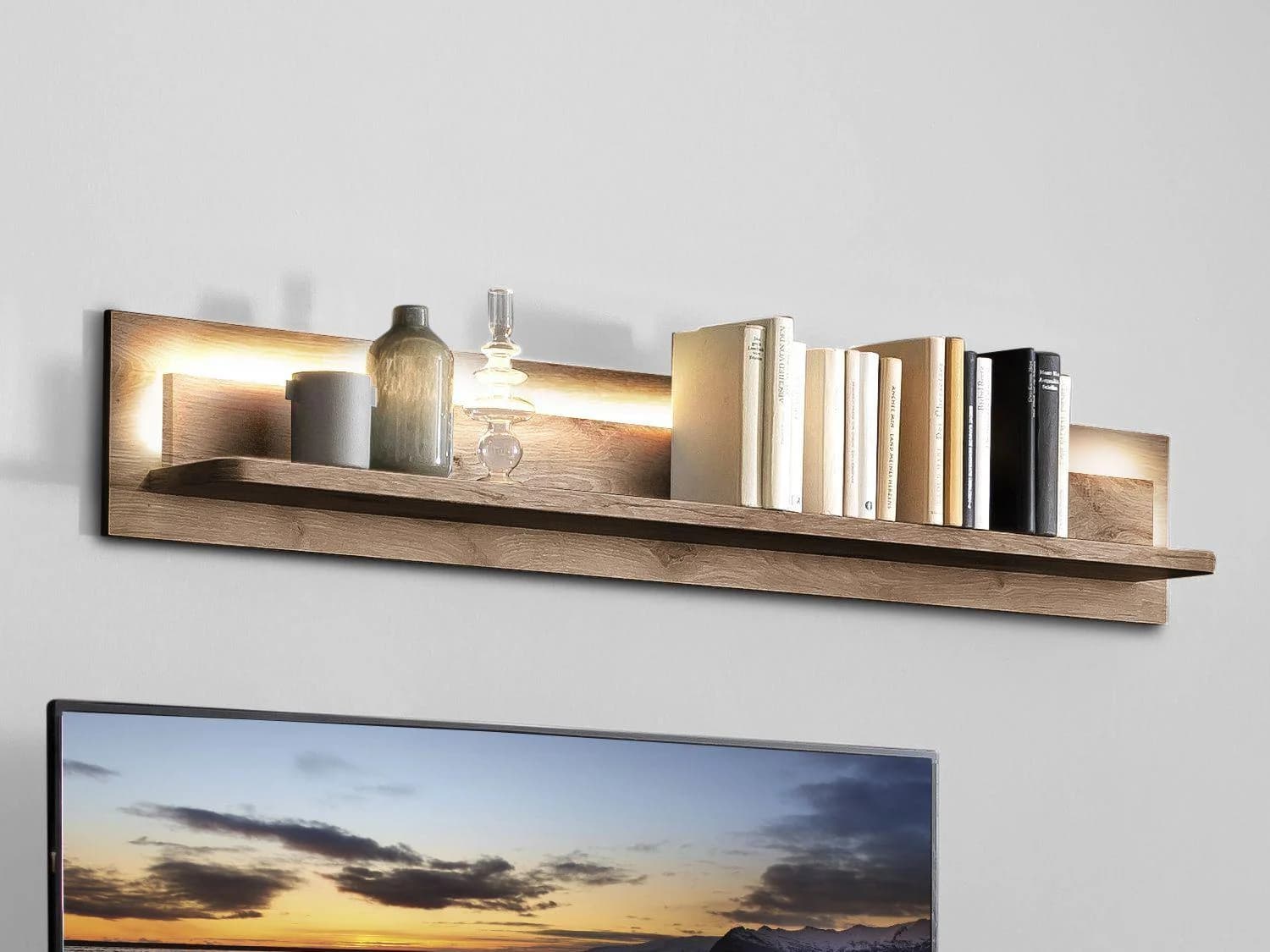 Wandboard HARPER MARSEILLE Braun LED-Beleuchtung
