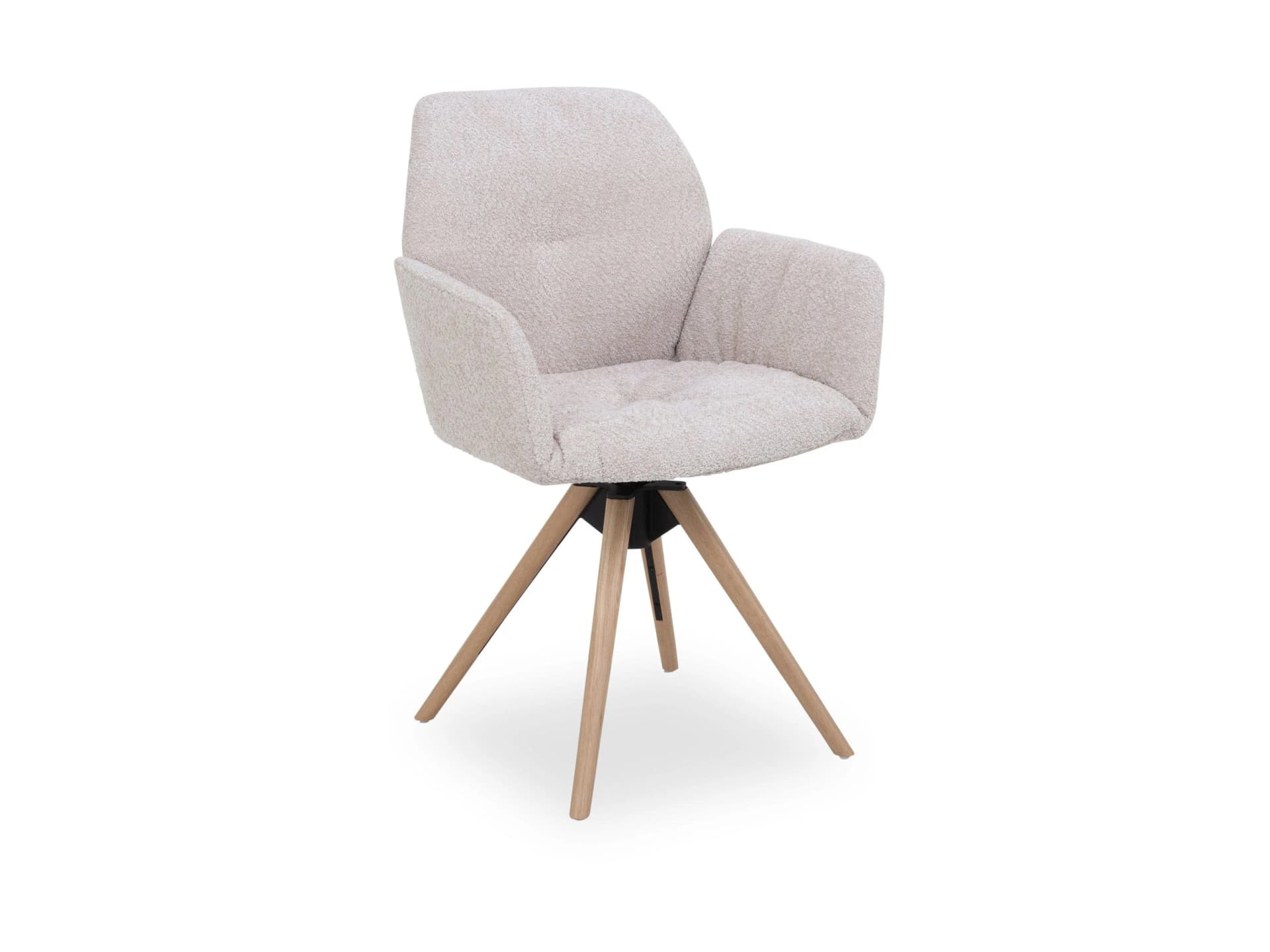 MOBITEC MOODS Polsterstuhl Beige mit Armlehnen