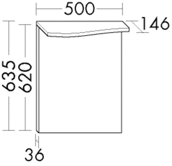Burgbad Leuchtspiegel Sinea 3.0 Thermo 500x615mm LED Alu-Optik