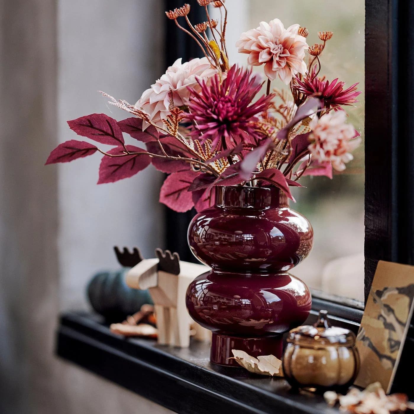 IKEA SMYCKA Kunstblumenstrauß Bunt Herbstliche Dekoration