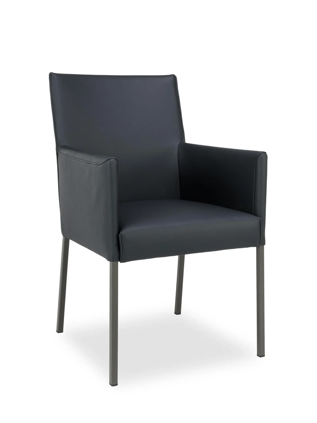 ROLF BENZ Designstuhl 652 mit Armlehne Schwarz/Grau
