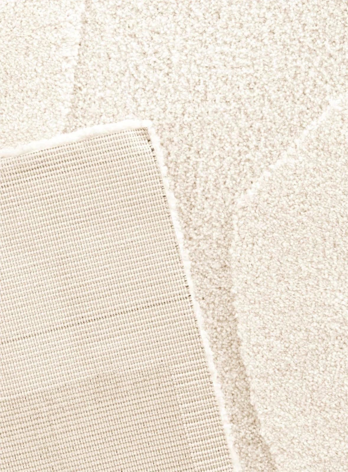 HEINE HOME Teppich 120x170 cm Beige Creme 3D-Struktur Kurzflor