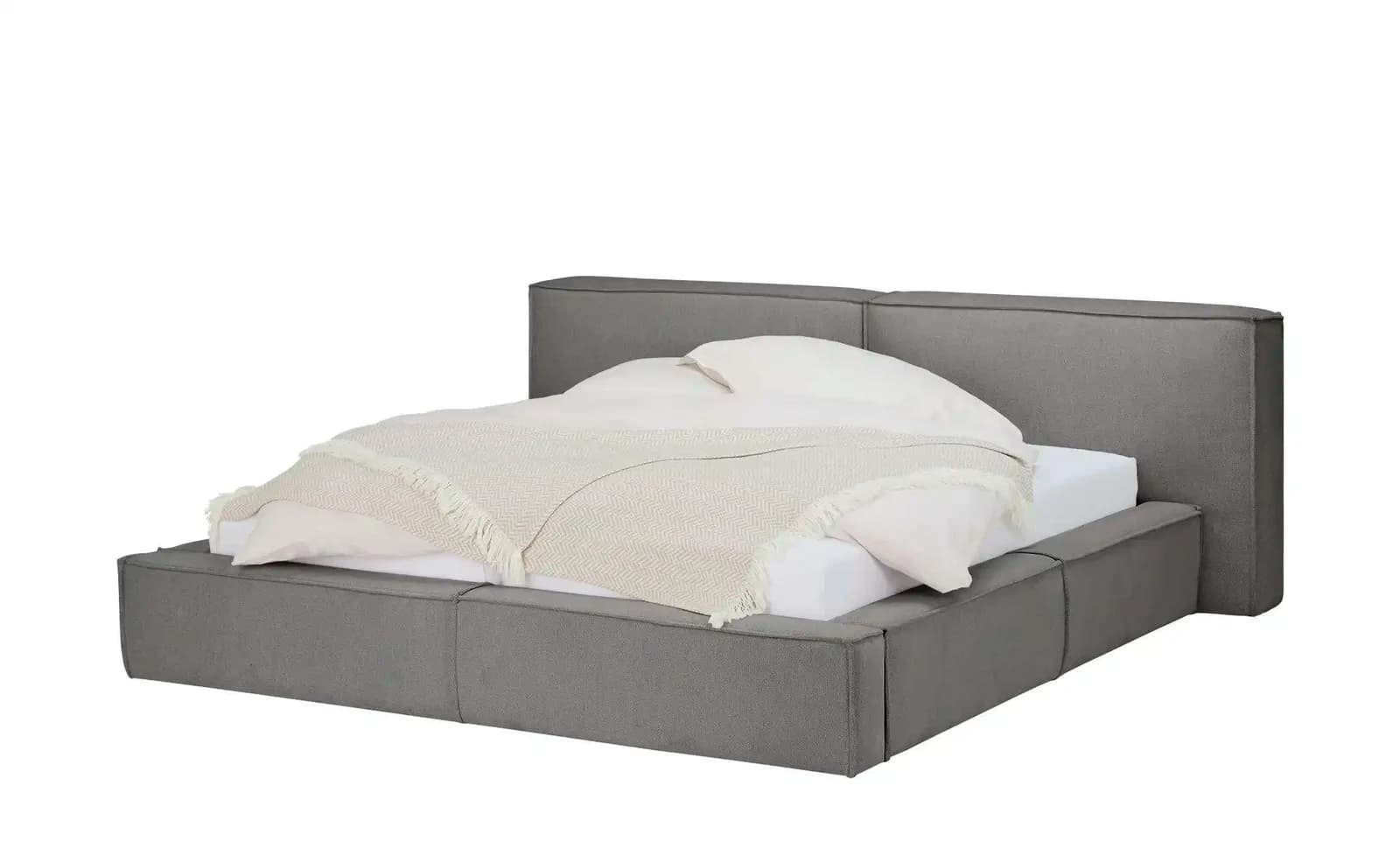Höffner Selection Polsterbett Liora grau mit Bettkasten