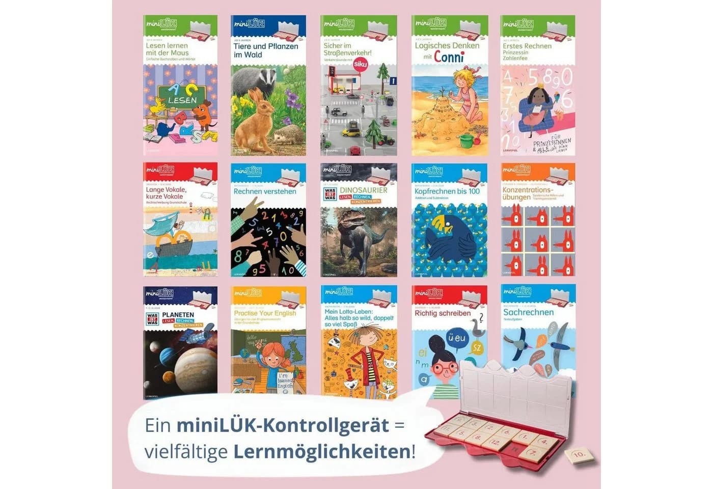 Westermann Verlag miniLÜK Kontrollgerät Rot - Lernhilfe für Kinder ab 4 Jahren - Bild 3
