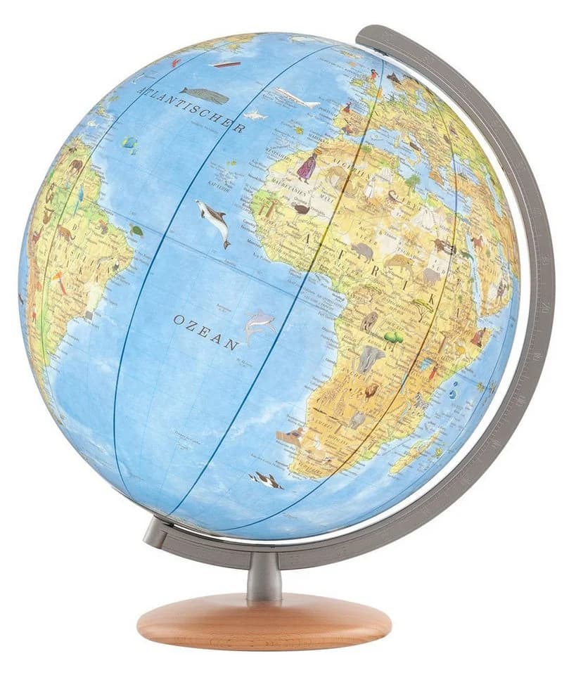 Columbus Kinderglobus "Unsere Erde" 34 cm mit Beleuchtung und Entdeckerstift