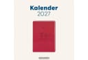 Grafik Werkstatt Taschenkalender 2027 Rot Lederlook Bild 1