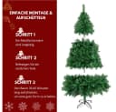 LALAHO Künstlicher Weihnachtsbaum 210 cm mit 850 PVC-Spitzen Bild 1