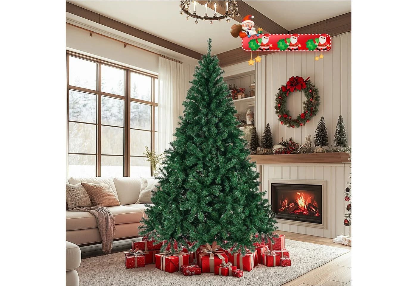 LALAHO Künstlicher Weihnachtsbaum 210 cm mit 850 PVC-Spitzen - Bild 2