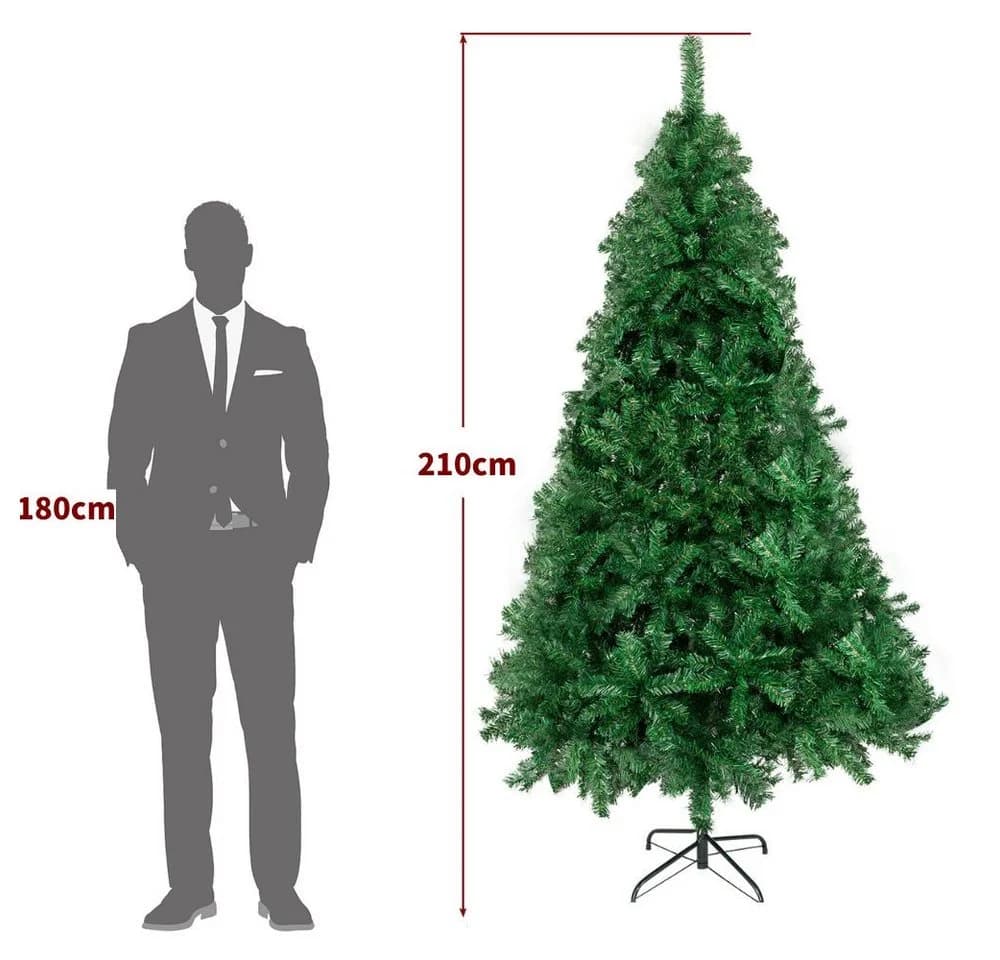 LALAHO Künstlicher Weihnachtsbaum 210 cm mit 850 PVC-Spitzen - Bild 4