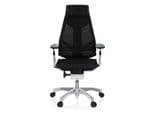 hjh OFFICE GENIDIA PRO Bürostuhl Netzstoff Schwarz