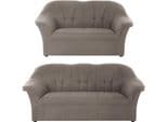 Polstergarnitur DOMO COLLECTION Pegnitz Grau 3-Sitzer & 2-Sitzer