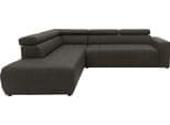Ecksofa L-Form mit Kopfteilverstellung und Sitztiefenoption