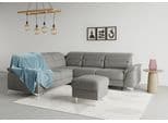 Ecksofa SIT & MORE Sinatra L-Form Grau mit Kopfteilverstellung