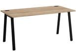 Schreibtisch GAMI MAMBO Eiche Sonoma Schwarz mit Kabeldurchlass