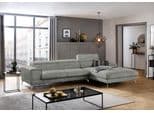 W.SCHILLIG Ecksofa piedroo Grau L-Form mit Kopfteilverstellung