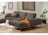 W.SCHILLIG Ecksofa run L-Form Stone W82 mit flexibler Sitztiefe