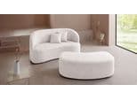 LeGer Home Dilara 2-Sitzer Sofa Creme Polyester
