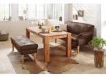 HOME AFFAIRE Sitzbank Malmö Braun 2-sitzig Polyester