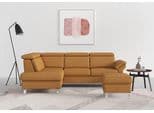 SIT & MORE Ecksofa Arngast L-Form Curry NaturLEDER