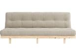 Karup Design Schlafsofa Lean Beige Leinen mit Bettfunktion