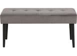 Sitzbank ACTONA GROUP Gisela Grau Schwarz Samtvelours Metall