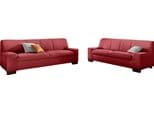 DOMO Collection Polstergarnitur Norma 5-tlg. Rot Kunstleder