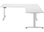 BEGA OFFICE Ben Eckschreibtisch Weiß Elektrisch Höhenverstellbar