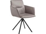 Polsterstuhl MUSTERRING JustB SP500 Grau Drehbar Leder