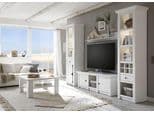 Home affaire Wohnwand California 4-tlg. Weiß Landhausstil