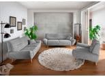 HOME AFFAIRE Polstergarnitur Drago Silber 3-Sitzer 2-Sitzer Sessel