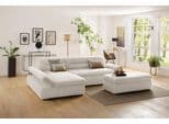 HOME AFFAIRE Ecksofa Avesa L-Form Beige mit Schlaffunktion