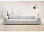 Home Affaire Watertown Big-Sofa XXL 3,5-Sitzer Grau Federkern