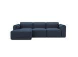 Ecksofa TENKSOM Rund Relax-Ecke Big-Sofa Endless Seating Blau