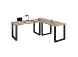 VCM Eckschreibtisch Lona 160x160 cm Holzstruktur
