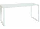 Germania GW-Monteria Schreibtisch Weiß mit Glasauflage