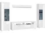 Wohnwand INOSIGN Viborg 4-teiliges Set Weiß Hochglanz