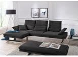 W.SCHILLIG Ecksofa broadway Anthrazit mit Sitztiefenverstellung