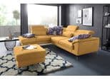 SIT & MORE Ecksofa Percy L-Form Gelb mit Sitztiefenverstellung
