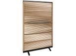 Dieter Knoll Paravent Celia Raumteiler Schwarz Natur