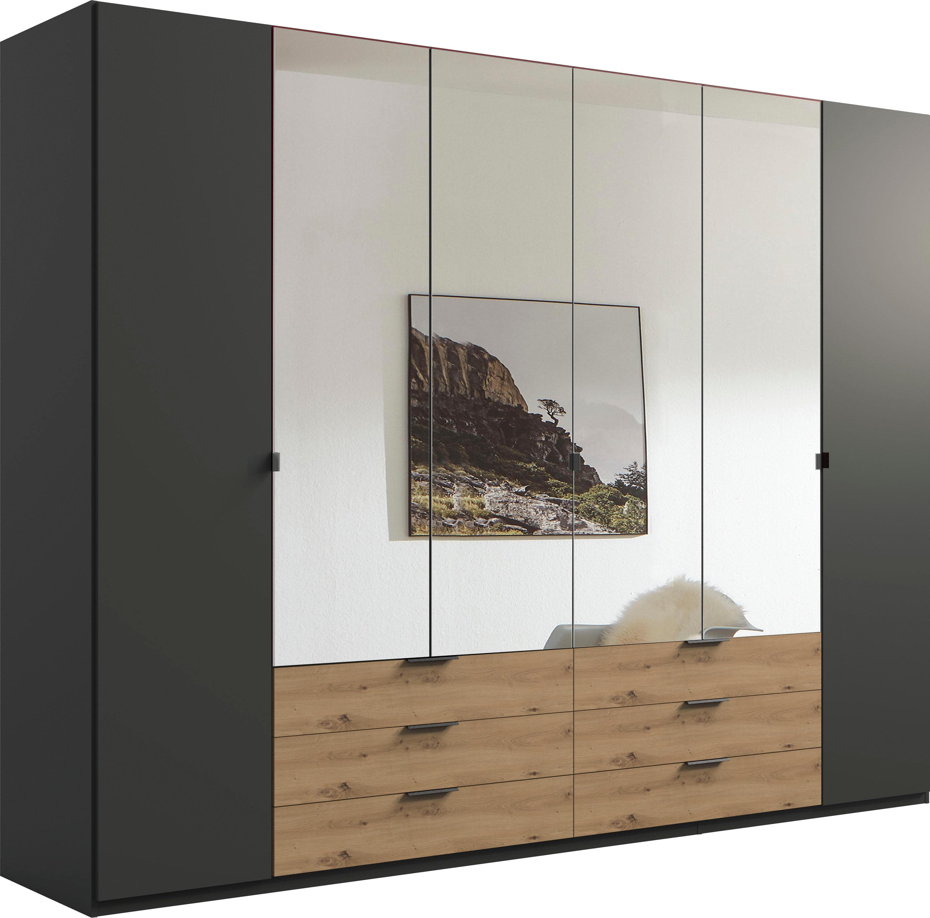 WIMEX Drehtürenschrank Borneo Braun Grau 6 Türen
