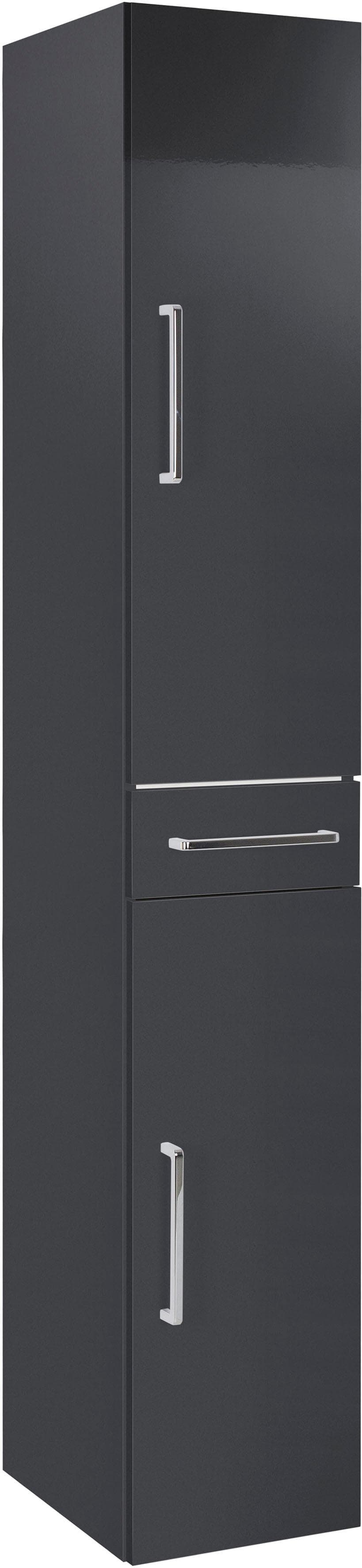 Hochschrank OPTIFIT Ava Anthrazit Glanz Holzwerkstoff