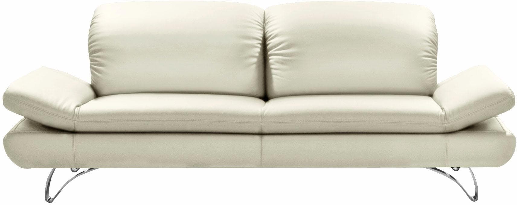 Places of Style San Angelo 3-Sitzer Sofa Weiß Leder Microfaser